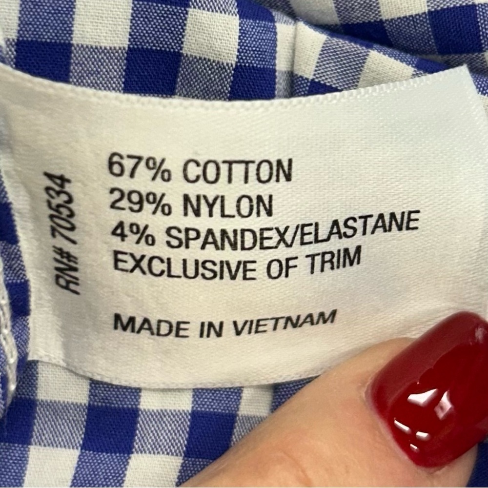 Orvis Men's Blue and White Gingham Button Down Long Sleeve Shirt Size:XL - Picture 6 of 6